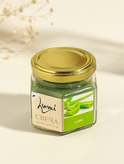 Ароматическая свеча в банке, 70 г, воска, алое - Фото 1