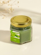 Ароматическая свеча в банке, 70 г, воска, алое - Фото 3