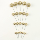 УЦЕНКА Набор для украшения "Бусины", набор 20 шт, цвет золото - Фото 3
