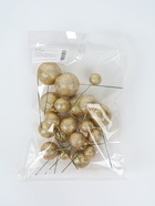 УЦЕНКА Набор для украшения "Бусины", набор 20 шт, цвет золото - Фото 5