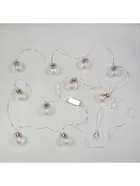 УЦЕНКА Гирлянда «Нить» 3 м с насадками «Лампочки шары», IP20, прозрачная нить, 80 LED, свечение синее, 8 режимов, 220 В - Фото 8