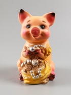 УЦЕНКА Копилка для денег «Поросенок большой с мешком», 17×14×24 см, МИКС - Фото 14