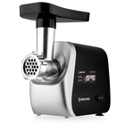 Мясорубка BRAYER 1609BR, электрическая, 2000 Вт, реверс, 3 диска, 3 насадки, 2 кг/мин