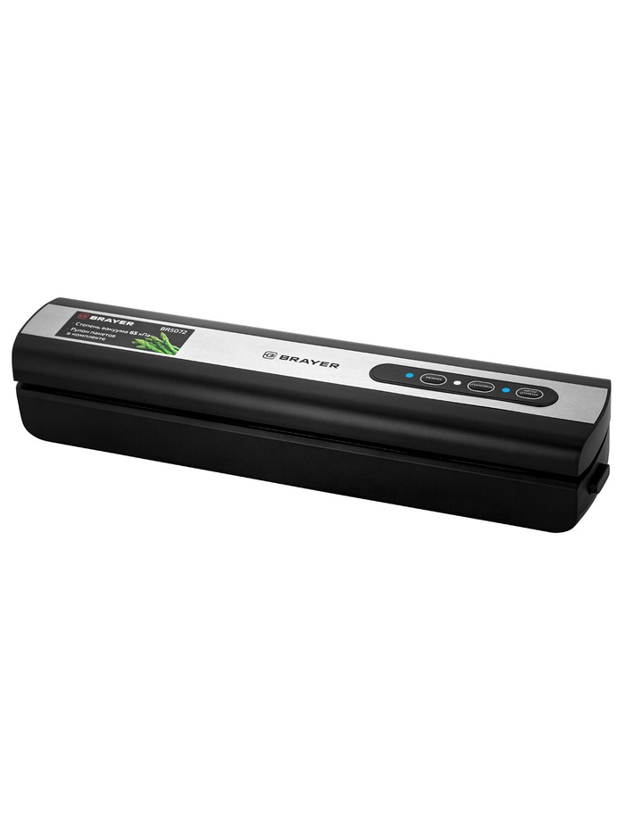 Вакууматор BRAYER 5072BR, 120 Вт, 3 л/мин, 0.65 бар, ширина пакета 29 см, чёрный - Фото 1