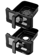 Аэрогриль BRAYER 2048BR, 2500 Вт, 2 чаши, 10 программ, 200°С, LED-дисплей, таймер, решётка 10969273