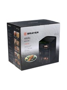 Аэрогриль BRAYER 2048BR, 2500 Вт, 2 чаши, 10 программ, 200°С, LED-дисплей, таймер, решётка - Фото 14