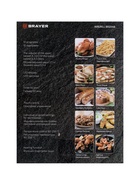 Аэрогриль BRAYER 2048BR, 2500 Вт, 2 чаши, 10 программ, 200°С, LED-дисплей, таймер, решётка - Фото 15