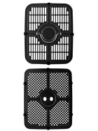 Аэрогриль BRAYER 2048BR, 2500 Вт, 2 чаши, 10 программ, 200°С, LED-дисплей, таймер, решётка 10969273