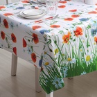 УЦЕНКА Клеёнка на стол Доляна «Цветочное поле», на нетканой основе, ширина 137 см, рулон 17 м - Фото 2