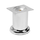 УЦЕНКА Опора мебельная OM001CR ТУНДРА, 50×80 мм, цвет хром - Фото 1