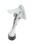 Фиксатор дверной LOCKLAND “козья ножка”, с автоподъемом, цвет белый - фото 23600545