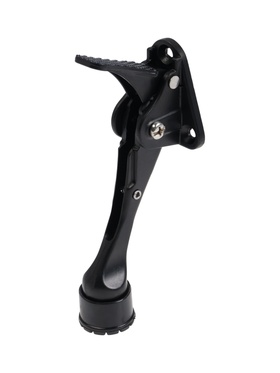 Фиксатор дверной LOCKLAND “козья ножка”, с автоподъемом, цвет черный