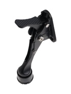 Фиксатор дверной LOCKLAND “козья ножка”, с автоподъемом, цвет черный - фото 23600553