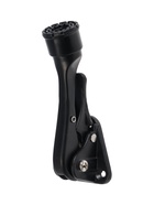 Фиксатор дверной LOCKLAND “козья ножка”, с автоподъемом, цвет черный - фото 23600555