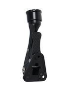 Фиксатор дверной LOCKLAND “козья ножка”, с автоподъемом, цвет черный - фото 23600556