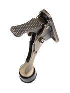 Фиксатор дверной LOCKLAND “козья ножка”, с автоподъемом, цвет бронза - фото 23600569