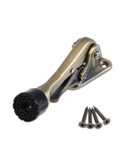 Фиксатор дверной LOCKLAND “козья ножка”, с автоподъемом, цвет бронза - фото 23600573