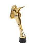 Фиксатор дверной LOCKLAND “козья ножка”, с автоподъемом, цвет золото - фото 23600584