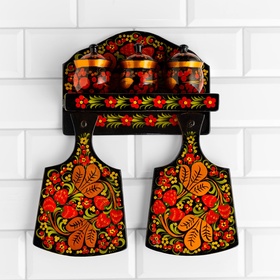 {{photo.Alt || photo.Description || 'УЦЕНКА Набор «Земляничка», 6 предметов: 2 доски, 3 банки, подставка, хохлома'}}