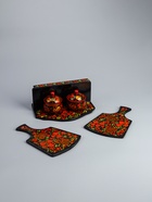 УЦЕНКА Набор «Земляничка», 6 предметов: 2 доски, 3 банки, подставка, хохлома - Фото 3