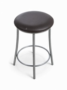 УЦЕНКА Табурет «Ультра» с кольцом, Серебристый металлик/шоколад - Фото 3