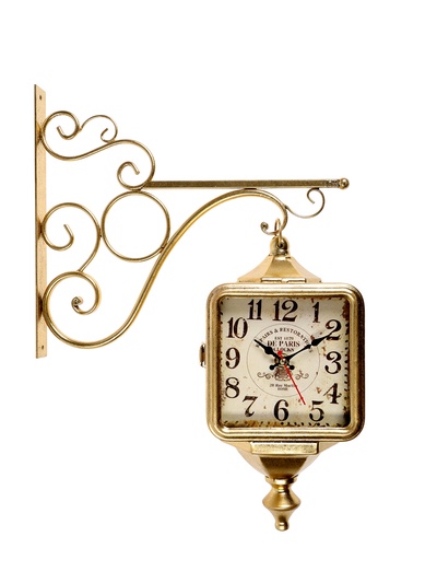 УЦЕНКА Часы настенные двусторонние «Уличный фонарь», на подвесе, плавный ход, 40×31 см