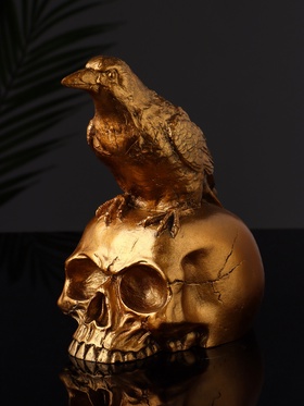 {{photo.Alt || photo.Description || 'УЦЕНКА Фигура «Ворон на черепе» 17×15×15 см, бронза'}}