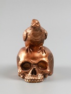 УЦЕНКА Фигура «Ворон на черепе» 17×15×15 см, бронза - Фото 7