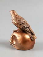 УЦЕНКА Фигура «Ворон на черепе» 17×15×15 см, бронза - Фото 9