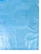 Тент защитный, 3×5 м, плотность 75 г/м², УФ, люверсы шаг 1 м, голубой - фото 809530897