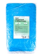Тент защитный, 5×6 м, плотность 75 г/м², УФ, люверсы шаг 1 м, голубой 10960988