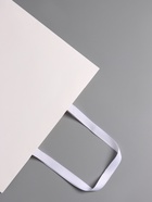 Пакет подарочный ламинированный горизонтальный «Белый», 40×32×13 см - Фото 5