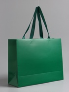 Пакет подарочный "Изумрудный", 32 х 25 х 11 см - фото 23600701