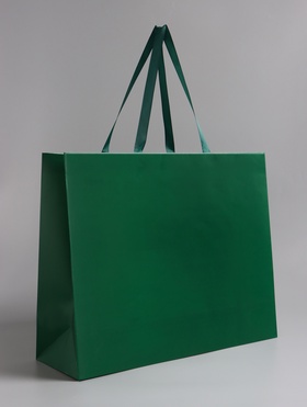 Пакет подарочный ламинированный горизонтальный «Изумрудный», 48×39×16 см 10919607