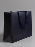 Пакет подарочный ламинированный горизонтальный «Синий», 32×25×11 см - Фото 3