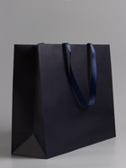 Пакет подарочный ламинированный горизонтальный «Синий», 40×32×13 см - Фото 3