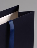 Пакет подарочный ламинированный горизонтальный «Синий», 40×32×13 см - Фото 4