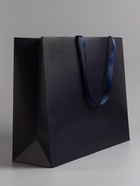 Пакет подарочный ламинированный горизонтальный «Синий», 48×39×16 см - Фото 3