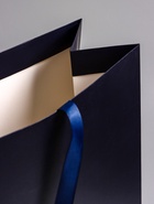 Пакет подарочный ламинированный горизонтальный «Синий», 48×39×16 см - Фото 4