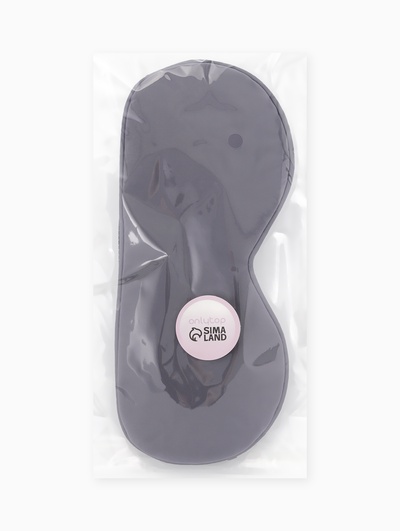 Маска для сна, с регулируемой резинкой на уши, серая