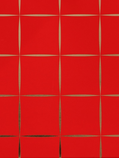 Сумка переноска для цветов, влагостойкая, красная. с тиснением, 22×10.5×13.5±5% см
