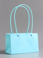 Сумка для цветов влагостойкая, тиффани, 22x10.5x13.5 см 10947514