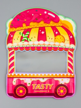 Пакет подарочный, с zip-lock застежкой «Сладости», с окном, в форме фургончика, 18×18.5+4.5 см 10947529