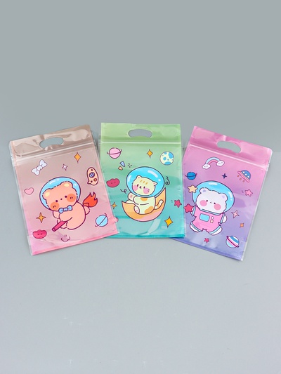 Пакет подарочный, с zip-lock застежкой, «Космическая история», 15×23±1 см МИКС