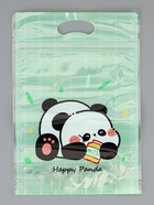 Пакет подарочный, с zip-lock застежкой, «Счастливая панда», 15×23±1 см МИКС 10948523