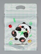 Пакет подарочный, с zip-lock застежкой, «Счастливая панда», 15×23±1 см МИКС 10948523
