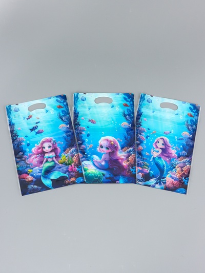 Пакет подарочный, с zip-lock застежкой, «Русалочка», 15×23±1 см МИКС