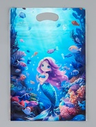 Пакет подарочный, с zip-lock застежкой, «Русалочка», 15×23±1 см МИКС 10948526