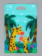 Пакет подарочный, с zip-lock застежкой «Жираф», 15×23±1 см (50 шт) - фото 809490556