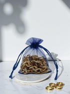 Набор мешочков подарочных 100шт. 7*9 см ( + - 1 см), цвет тёмно-синий (1716479) - фото 23600719